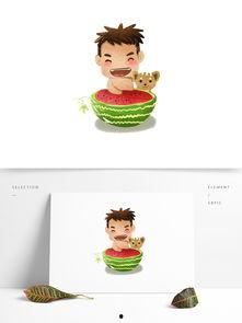 吃瓜小子插画教程视频,轻松掌握绘制可爱瓜娃子的秘诀